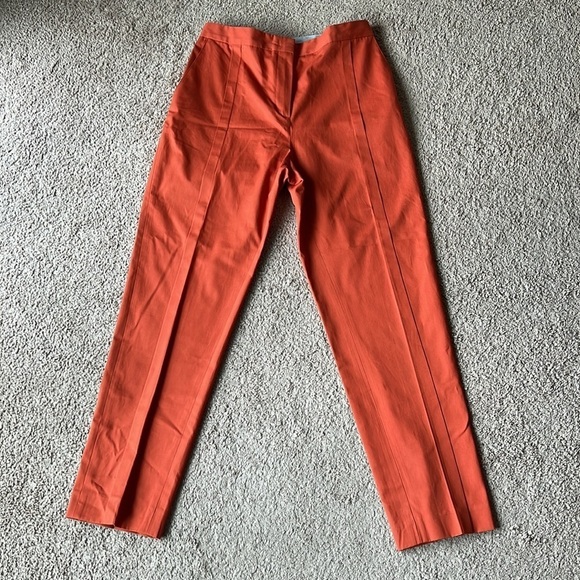 Paul Smith Orange Pleated Suit Trousers - Picture 3 of 13